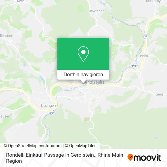 Rondell: Einkauf Passage in Gerolstein. Karte