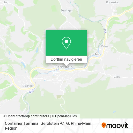 Container Terminal Gerolstein -CTG Karte