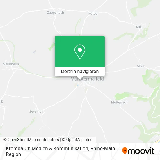 Kromba.Ch Medien & Kommunikation Karte