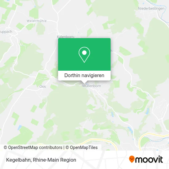 Kegelbahn Karte