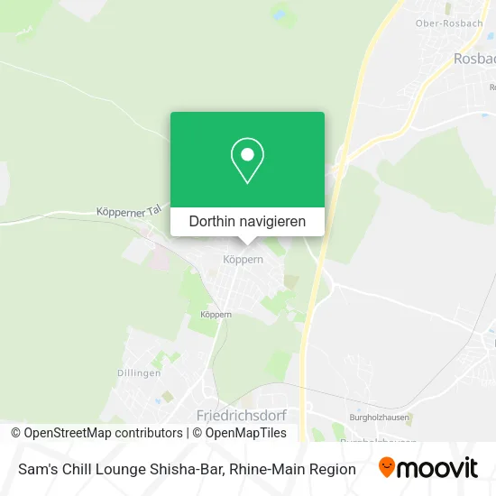 Sam's Chill Lounge Shisha-Bar Karte