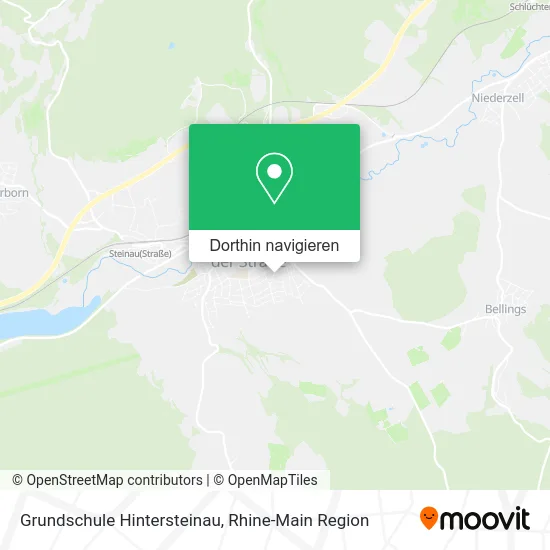 Grundschule Hintersteinau Karte