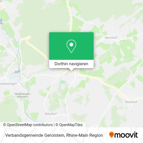 Verbandsgemeinde Gerolstein Karte