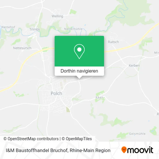I&M Baustoffhandel Bruchof Karte