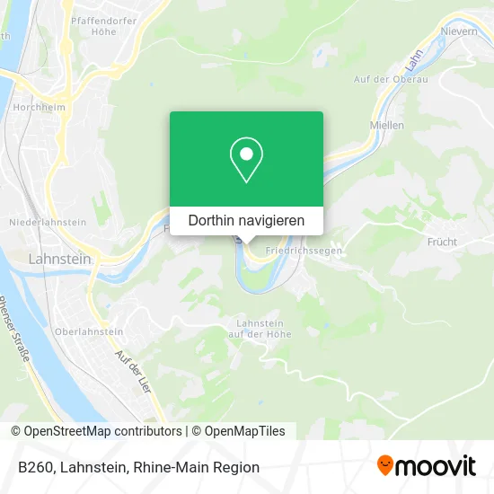 B260, Lahnstein Karte