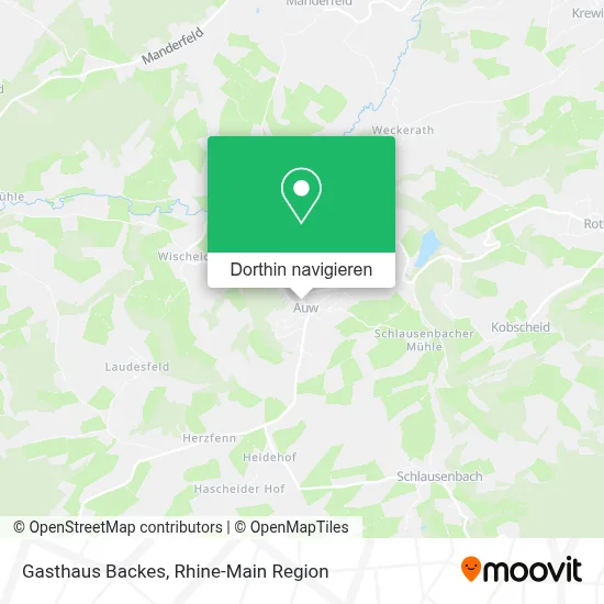 Gasthaus Backes Karte