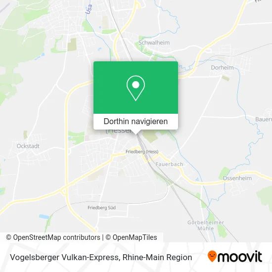Vogelsberger Vulkan-Express Karte