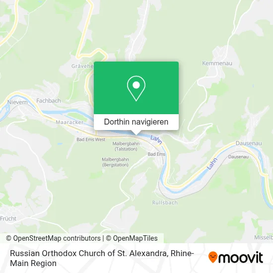Russian Orthodox Church of St. Alexandra Karte