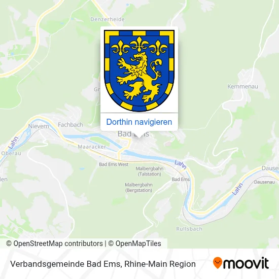 Verbandsgemeinde Bad Ems Karte