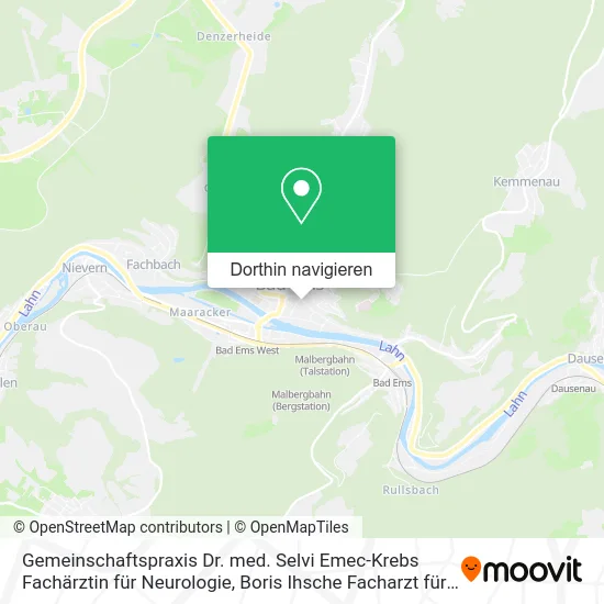 Gemeinschaftspraxis Dr. med. Selvi Emec-Krebs Fachärztin für Neurologie, Boris Ihsche Facharzt für Karte