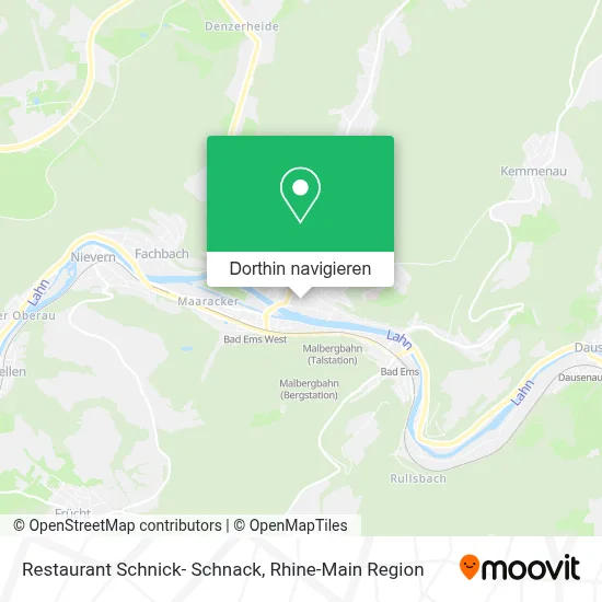 Restaurant Schnick- Schnack Karte