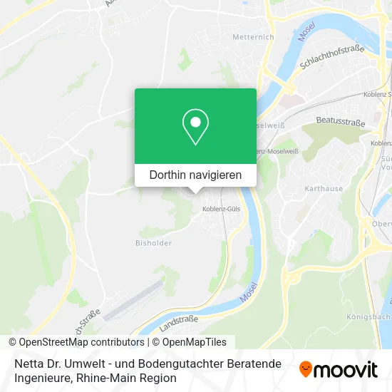 Netta Dr. Umwelt - und Bodengutachter Beratende Ingenieure Karte