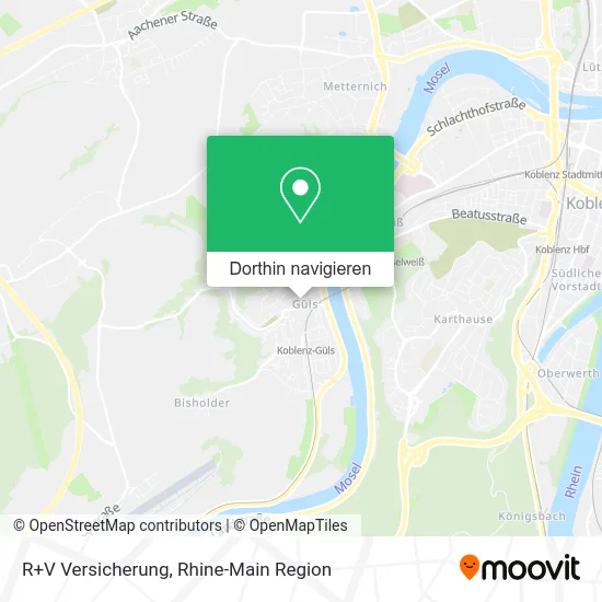 R+V Versicherung Karte