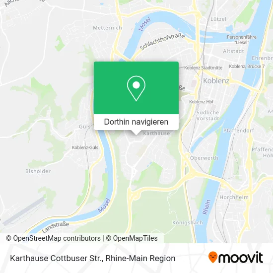 Karthause Cottbuser Str. Karte