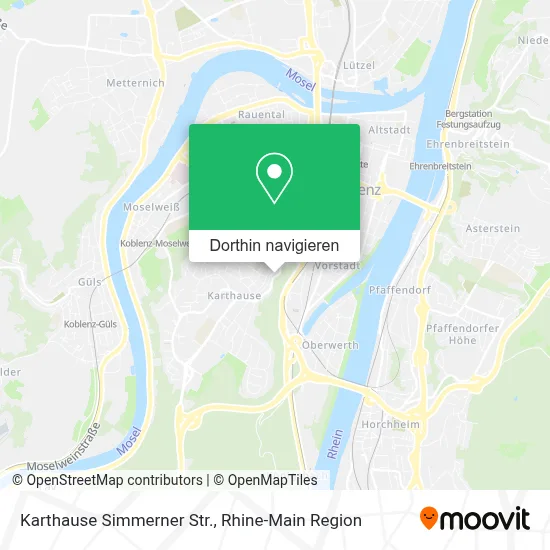 Karthause Simmerner Str. Karte