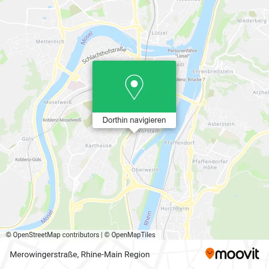 Merowingerstraße Karte