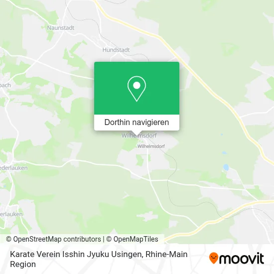 Karate Verein Isshin Jyuku Usingen Karte