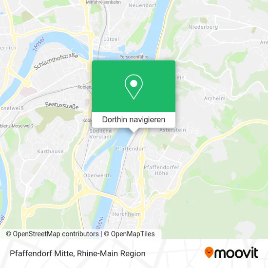 Pfaffendorf Mitte Karte