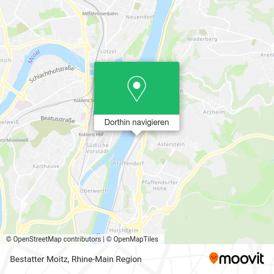 Bestatter Moitz Karte