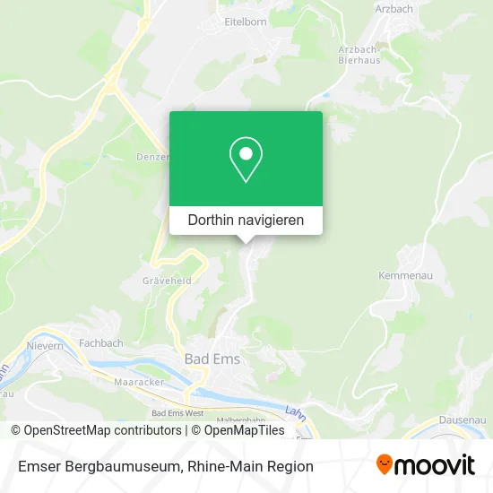 Emser Bergbaumuseum Karte