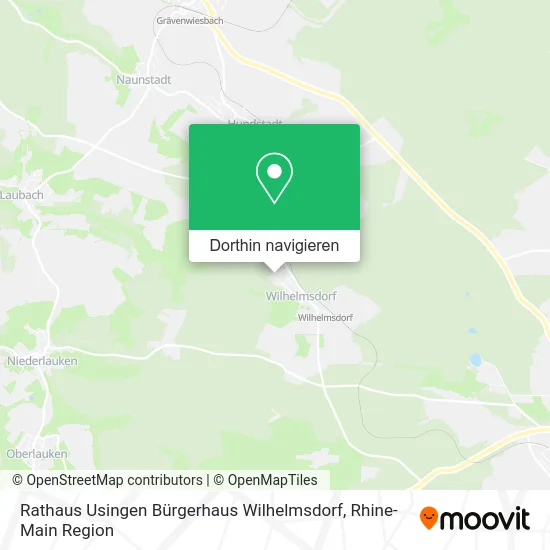 Rathaus Usingen Bürgerhaus Wilhelmsdorf Karte