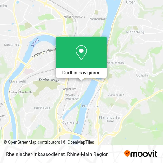 Rheinischer-Inkassodienst Karte