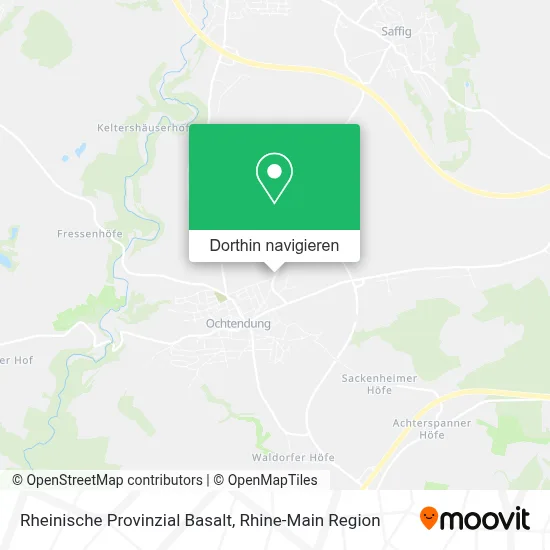 Rheinische Provinzial Basalt Karte