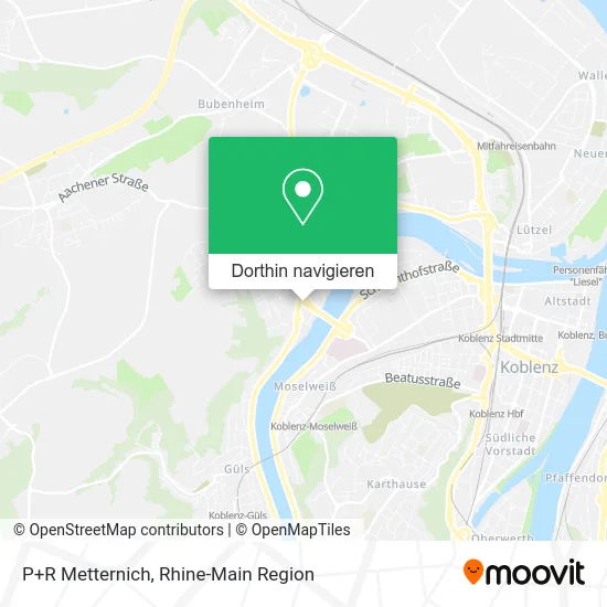 P+R Metternich Karte