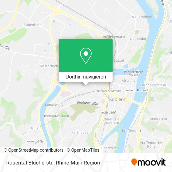 Rauental Blücherstr. Karte