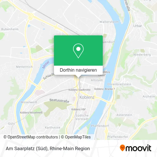Am Saarplatz (Süd) Karte
