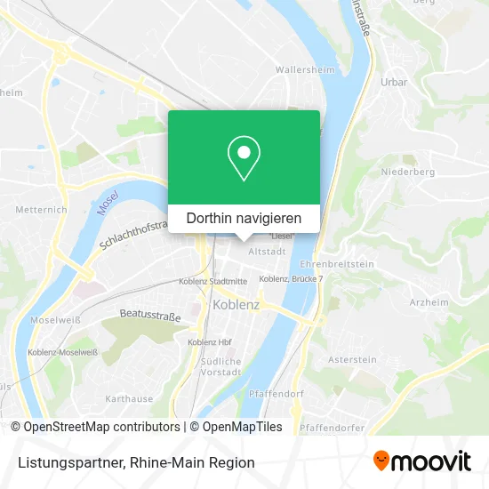 Listungspartner Karte