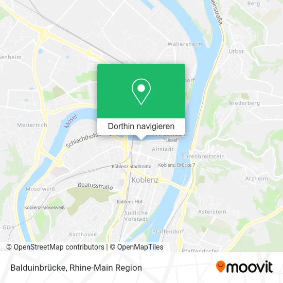 Balduinbrücke Karte