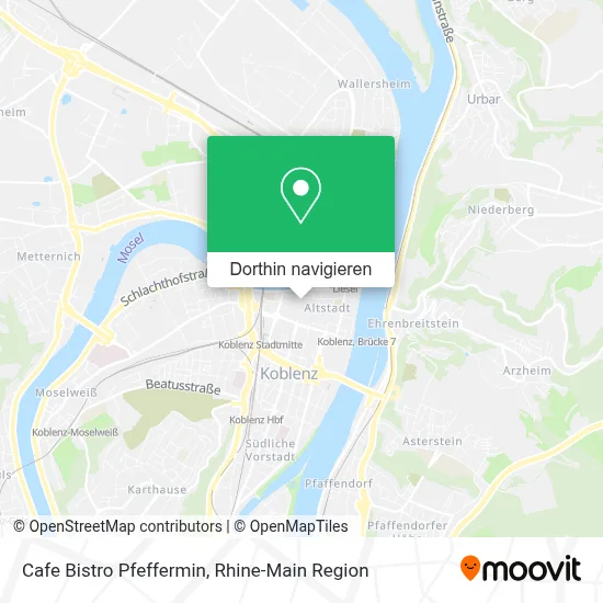 Cafe Bistro Pfeffermin Karte