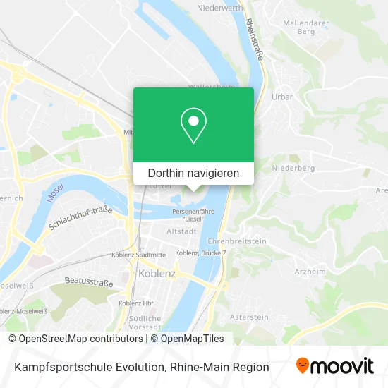 Kampfsportschule Evolution Karte