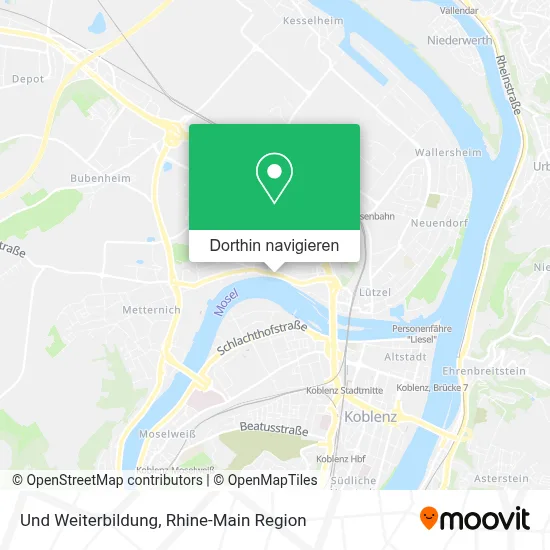 Und Weiterbildung Karte