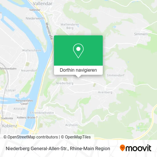 Niederberg General-Allen-Str. Karte
