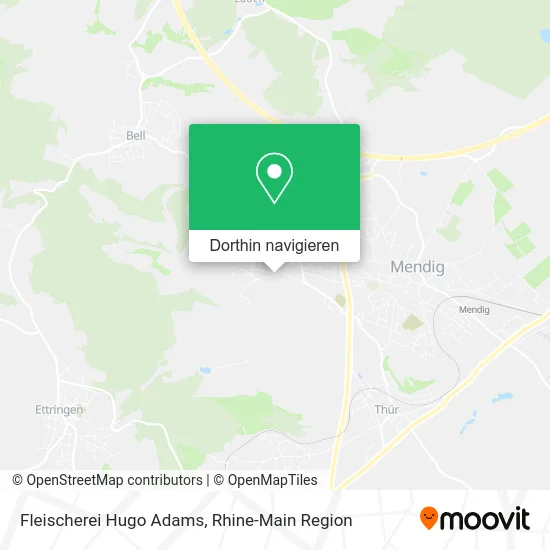 Fleischerei Hugo Adams Karte