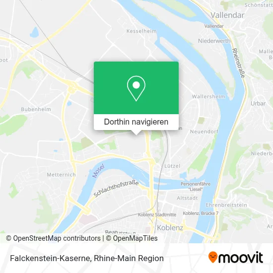 Falckenstein-Kaserne Karte