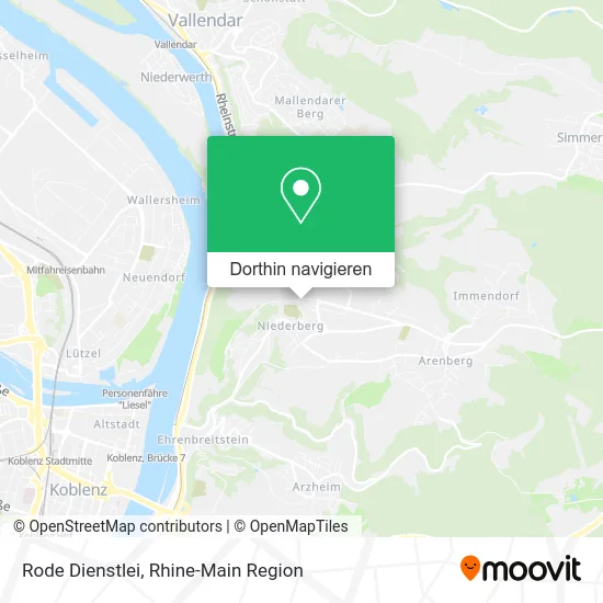 Rode Dienstlei Karte