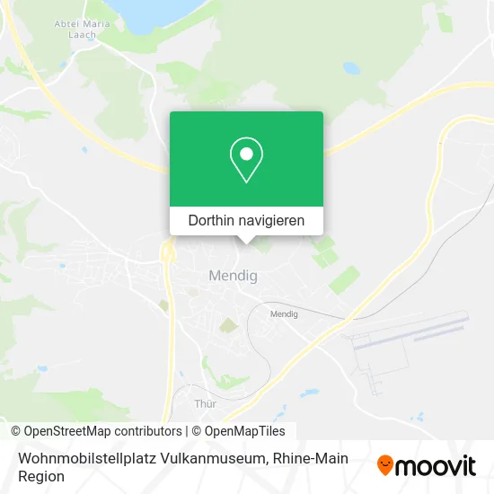 Wohnmobilstellplatz Vulkanmuseum Karte