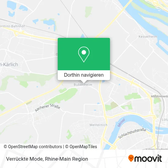 Verrückte Mode Karte