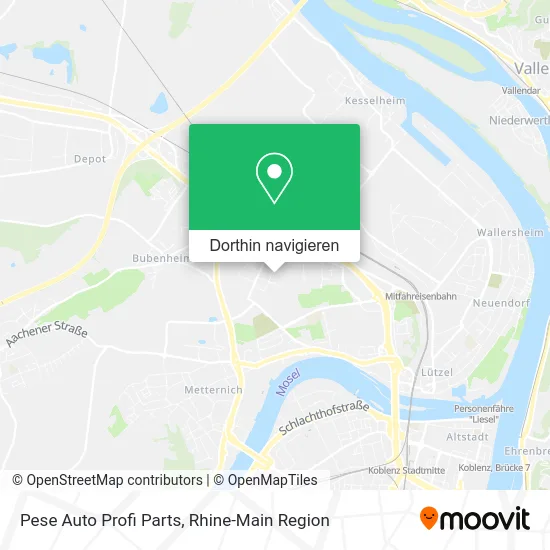 Pese Auto Profi Parts Karte