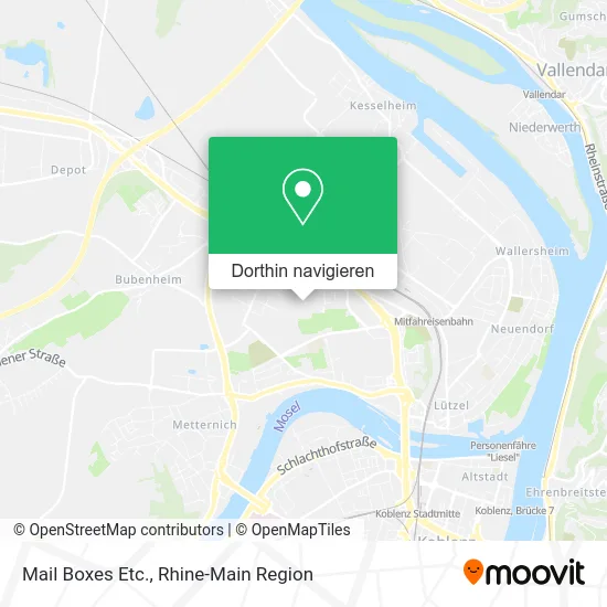 Mail Boxes Etc. Karte