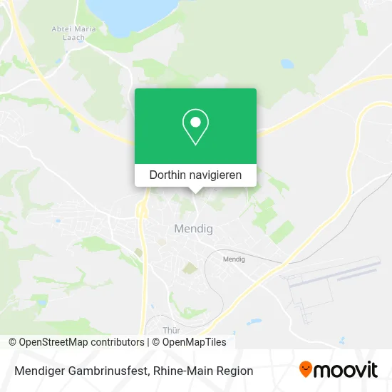 Mendiger Gambrinusfest Karte