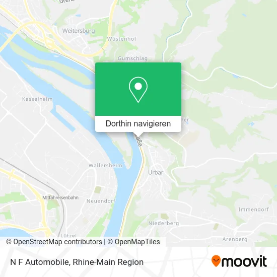 N F Automobile Karte