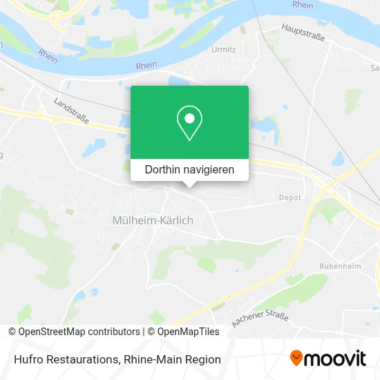 Hufro Restaurations Karte