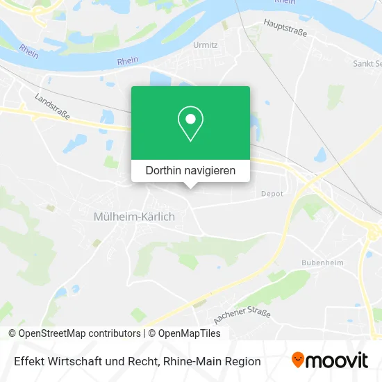 Effekt Wirtschaft und Recht Karte