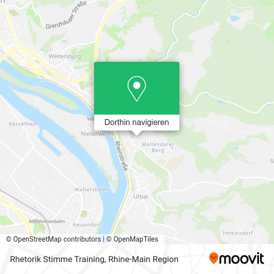 Rhetorik Stimme Training Karte