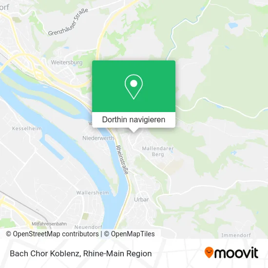 Bach Chor Koblenz Karte