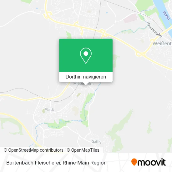 Bartenbach Fleischerei Karte